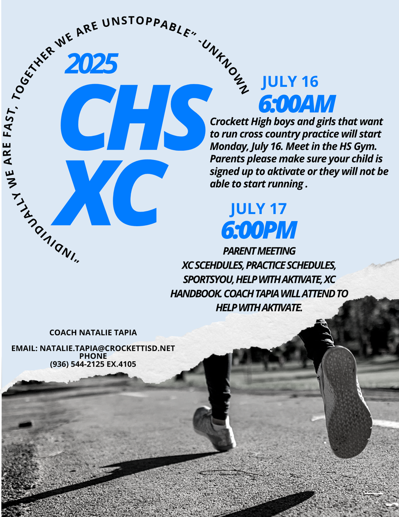 Cross Country Practice and Parent Meeting 7/16 & 7/17