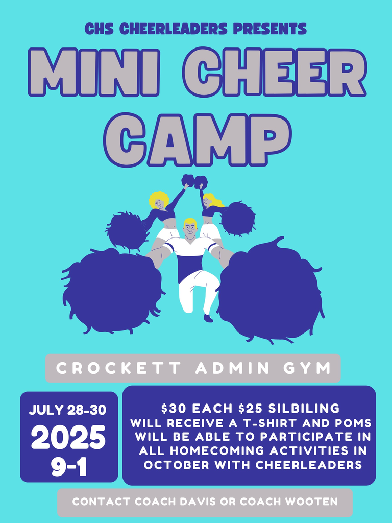 CHS Cheerleader Mini Cheer Camp 7/28-30