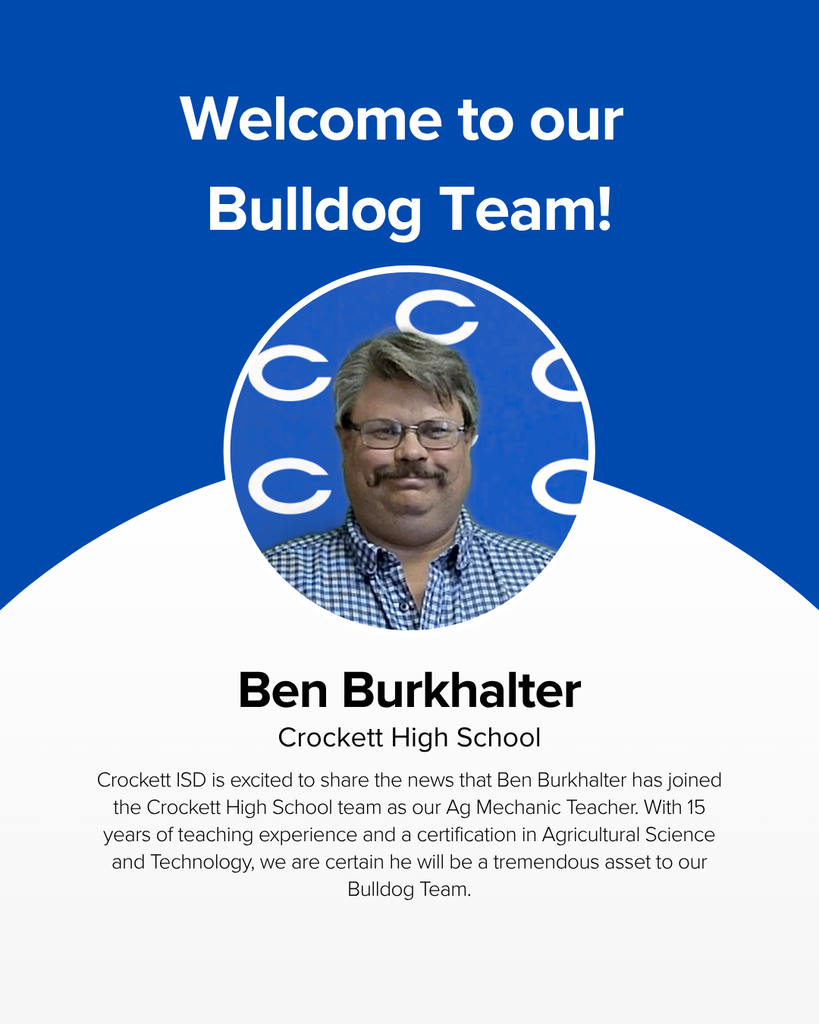 CISD Welcomes Ben Burkhalter