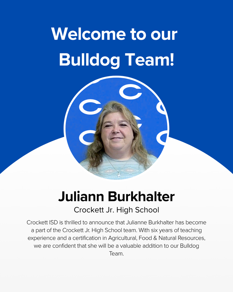 CISD Welcomes Juliann Burkhalter