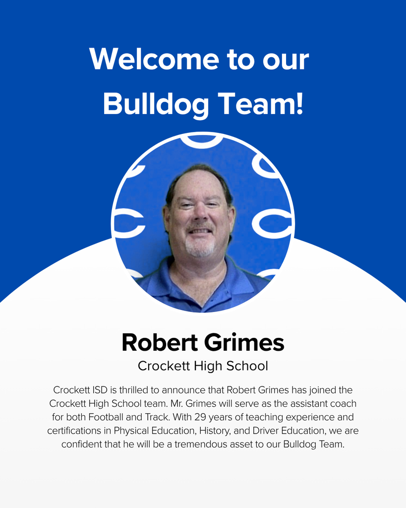 CISD Welcomes Robert Grimes