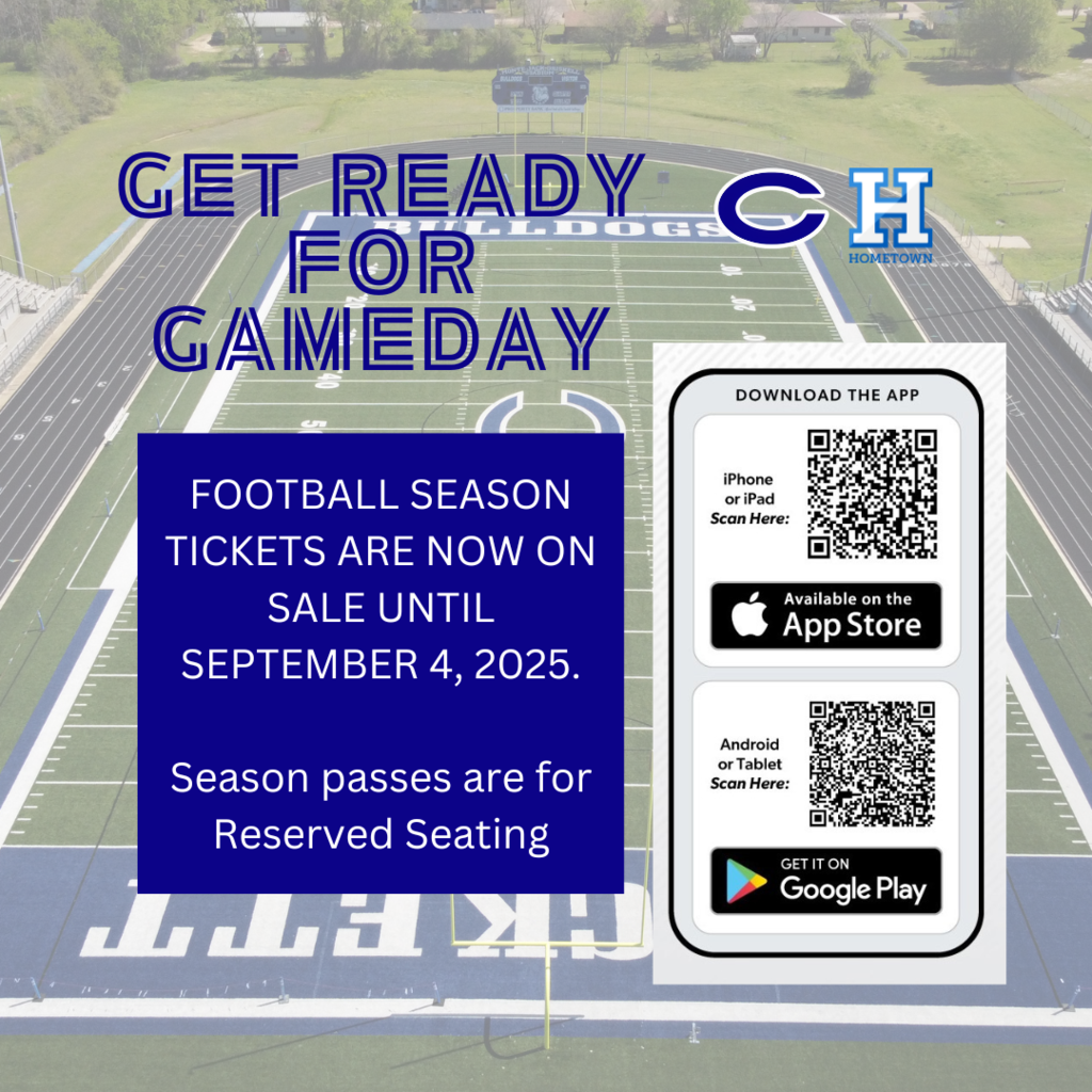 Football Season Tickets on sale now through 9/4/25.
