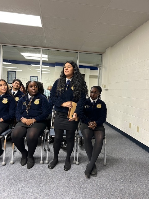Crockett FFA recognized  at the board meeting August 18, 2025.
