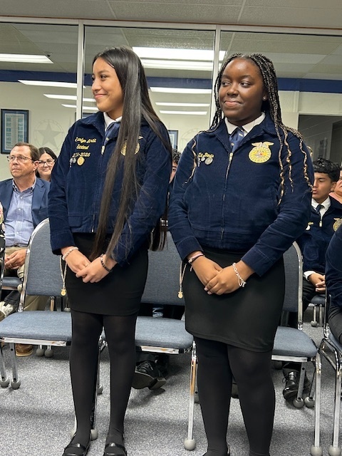 Crockett FFA recognized  at the board meeting August 18, 2025.