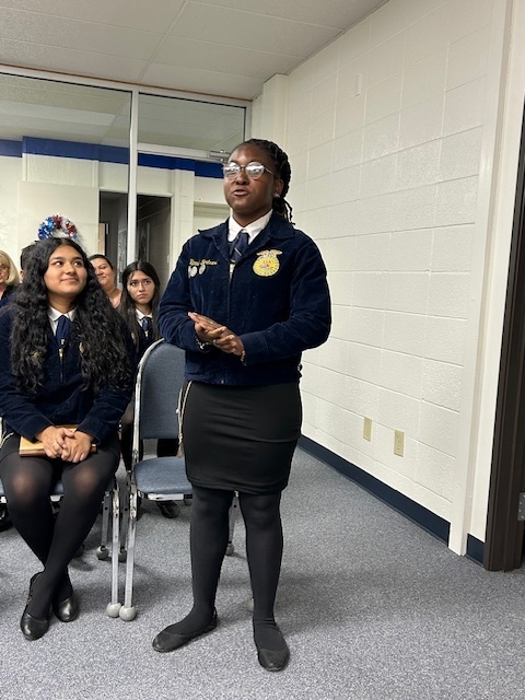 Crockett FFA recognized  at the board meeting August 18, 2025.