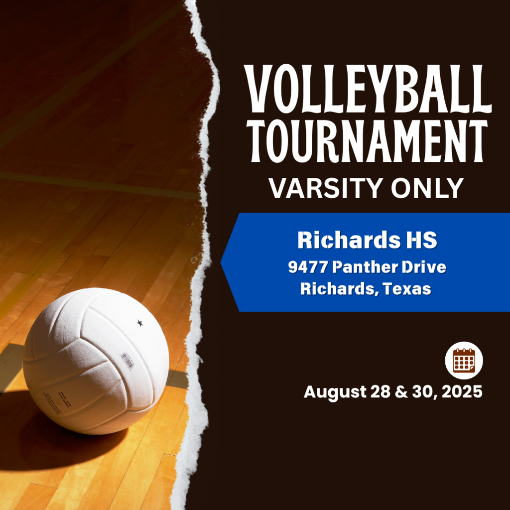Crockett Varsity Volleyball Richards Tournament August 28 & 30 at Richards High School