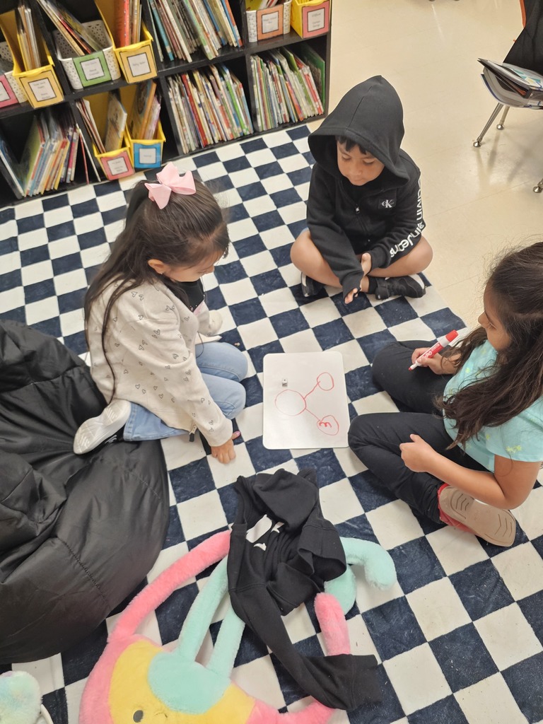 Burgess's First Grade Class at Crockett Elementary is actively engaged in practicing number bonds.