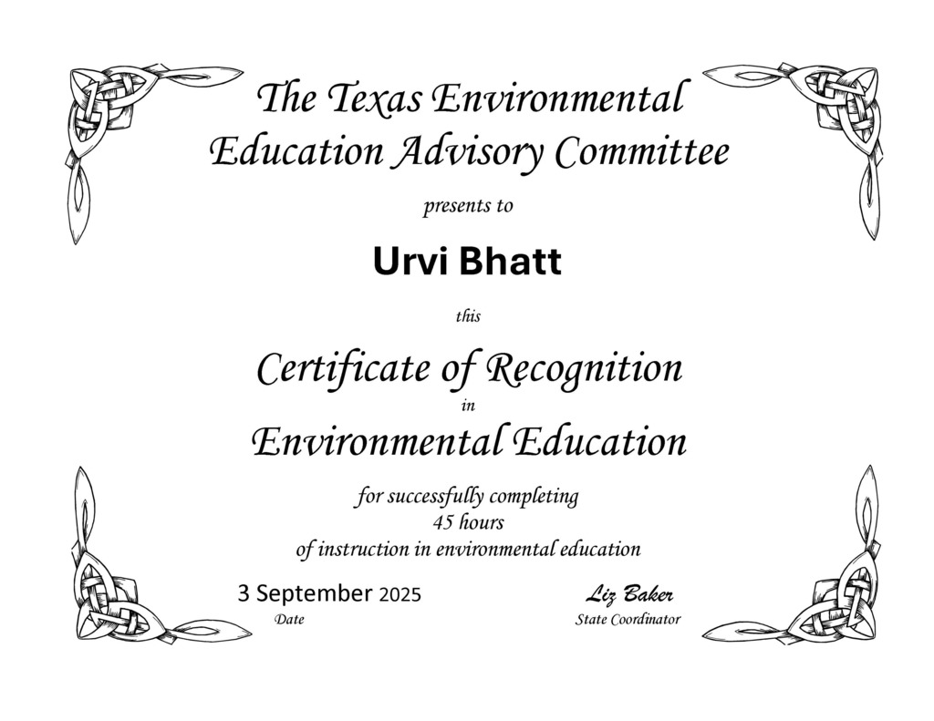 Congratulations to Ms. Bhatt!