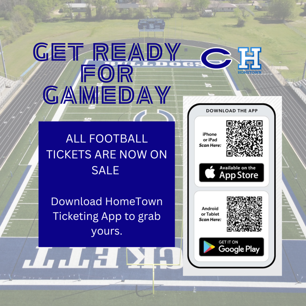 CHS Football tickets are on sale now online.