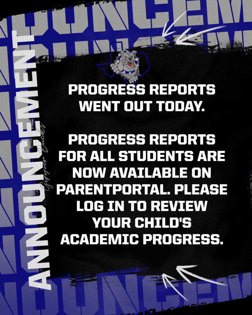 📢 Attention Parents! Progress Reports have been released today for all Crockett ISD students.  You can now view your child’s academic progress by logging into the ParentPortal. Stay informed, stay involved—your support makes all the difference! 