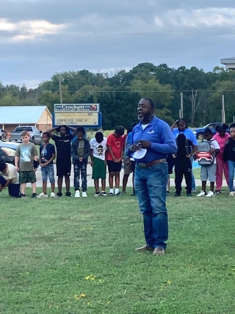 What an incredible turnout for See You at the Pole this morning at Crockett ISD