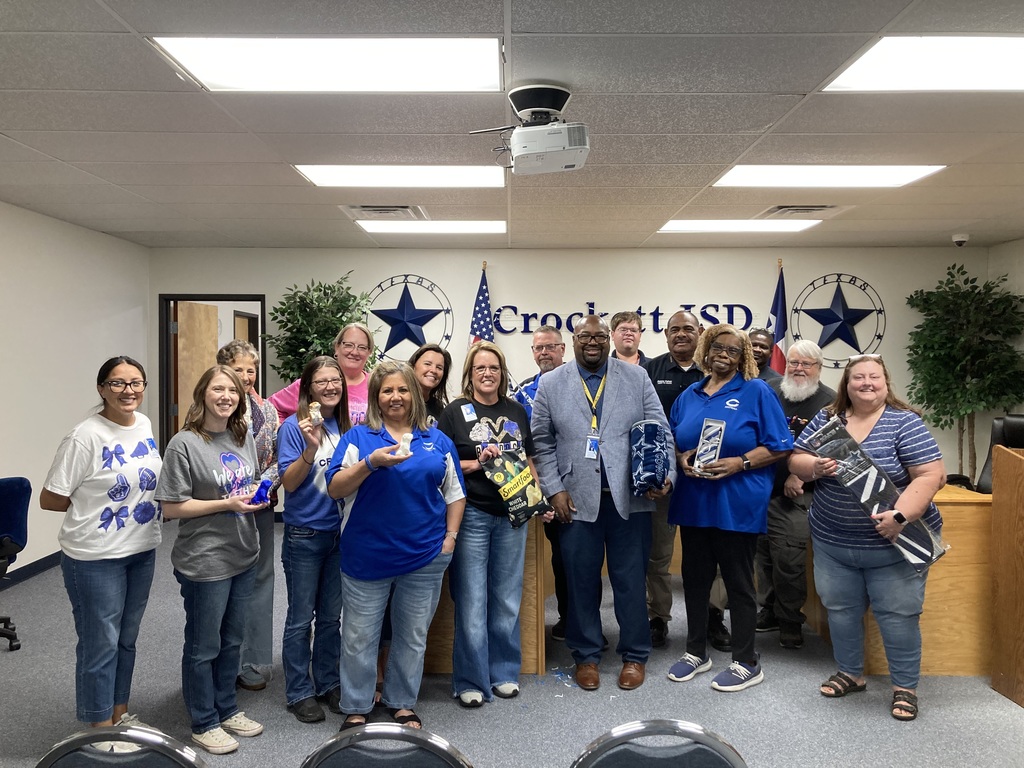 🎉 Today we celebrated National Boss's Day by honoring our incredible Superintendent, Mr. Miller! The Admin Staff came together to show appreciation for his leadership, dedication, and all he does for Crockett ISD. Thank you, Mr. Miller — we’re grateful for your guidance and support! 💙 #NationalBossDay #CrockettISD #ThankYouMrMiller