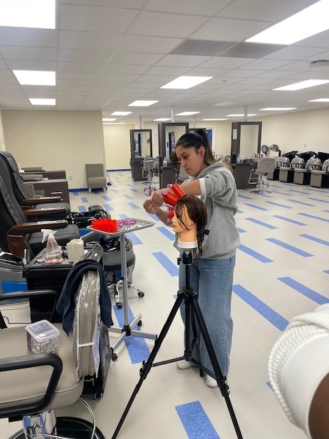 🚁 Crockett Cosmetology 2 is turning heads with their bold new Helicopter Perms! Students showed off gravity-defying curls that truly take style to new heights.