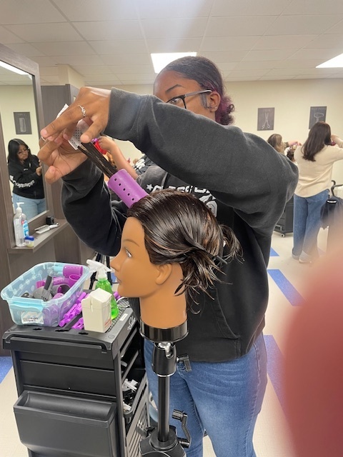 🚁 Crockett Cosmetology 2 is turning heads with their bold new Helicopter Perms! Students showed off gravity-defying curls that truly take style to new heights.