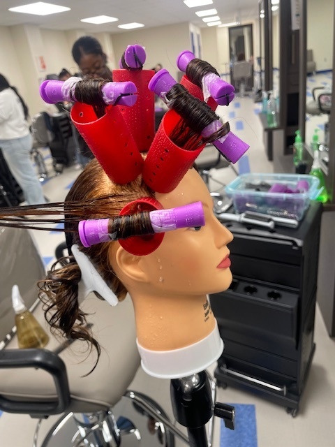 🚁 Crockett Cosmetology 2 is turning heads with their bold new Helicopter Perms! Students showed off gravity-defying curls that truly take style to new heights.
