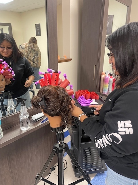 🚁 Crockett Cosmetology 2 is turning heads with their bold new Helicopter Perms! Students showed off gravity-defying curls that truly take style to new heights.