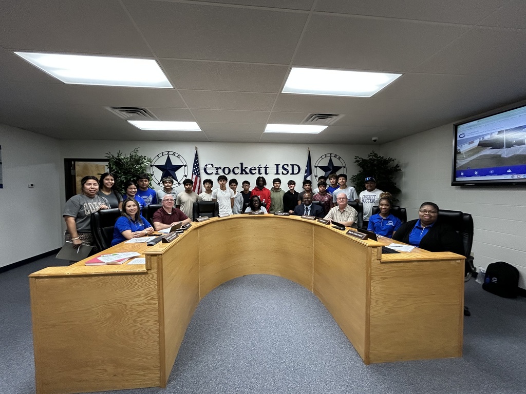 At the November 17 Board Meeting, our Volleyball and Cross Country teams were recognized for their outstanding achievements this season. 🏐🏃♀️🏃♂️ We are so proud of the hard work, dedication, and sportsmanship these student-athletes have shown. Thank you for representing Crockett ISD with pride! 💙🤍