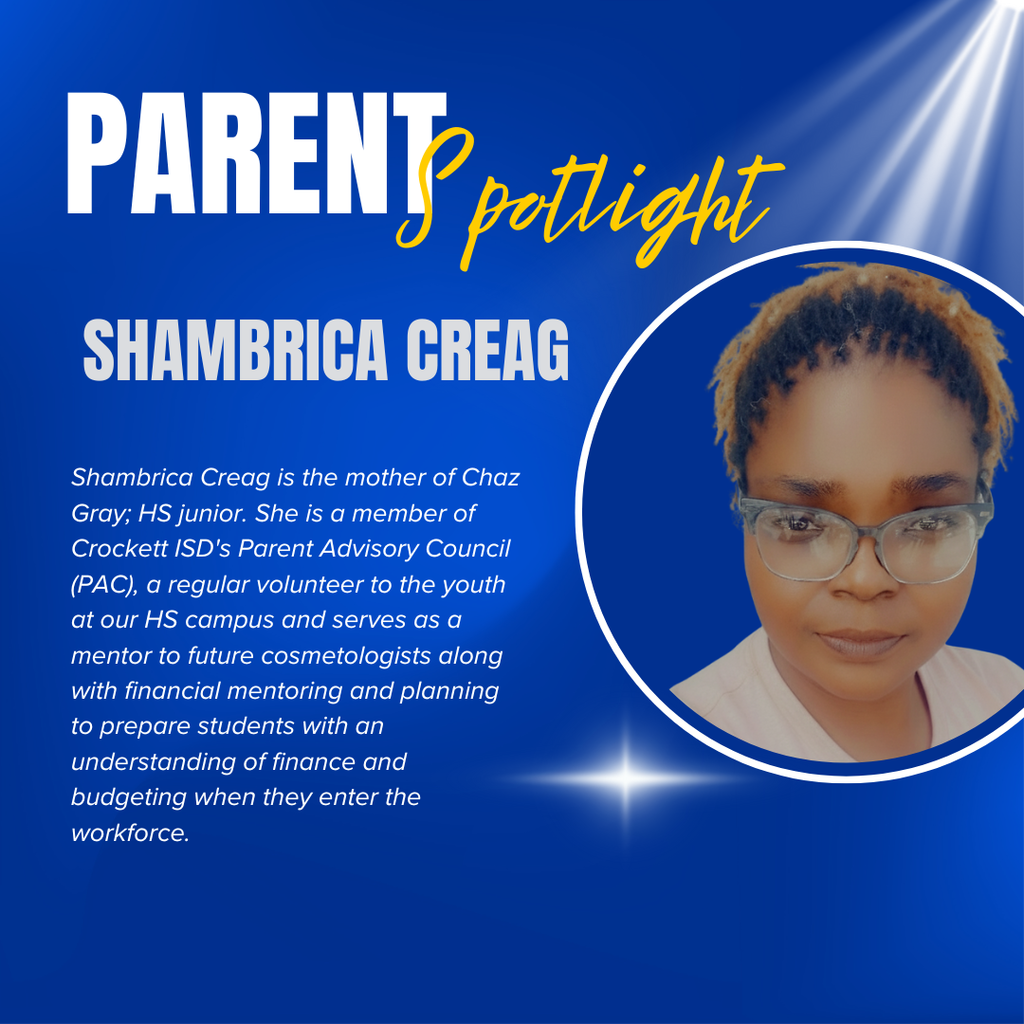 Shambrica Creag  November Parent Spotlight