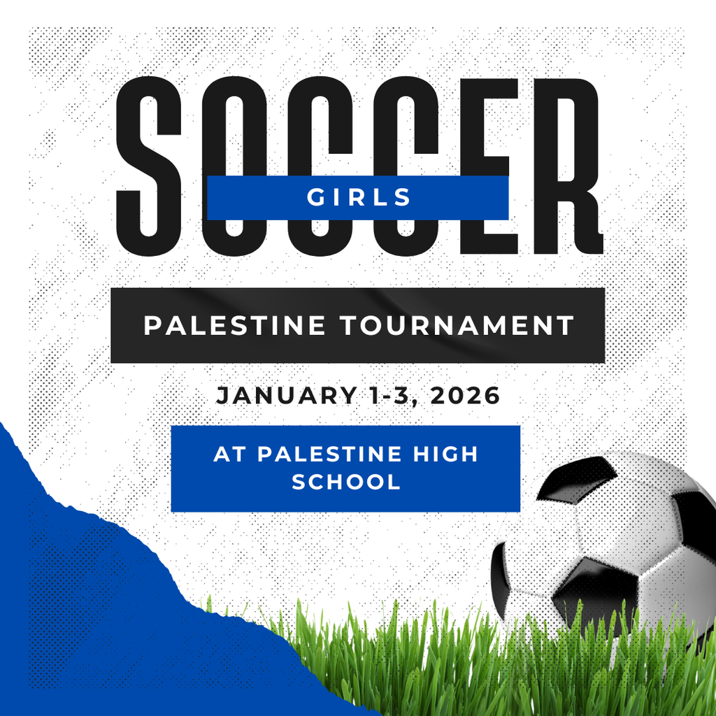 ⚽ Crockett Girls Soccer Tournament 🎉 The Lady Bulldogs kick off the new year at the Palestine Tournament starting January 1, 2026 in Palestine! Let’s cheer them on as they compete and represent Crockett with pride. 🐾✨