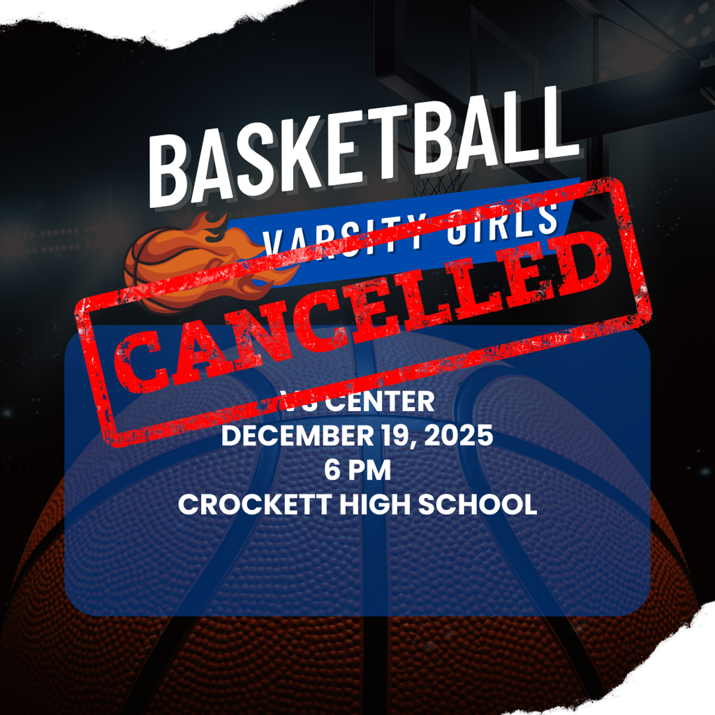CANCELLED 🏀 Crockett Varsity Girls Basketball The Lady Bulldogs take on Chester on December 19 at 6:00 PM at Crockett High School! Come out and show your support as they battle for the win! 🎉🐾