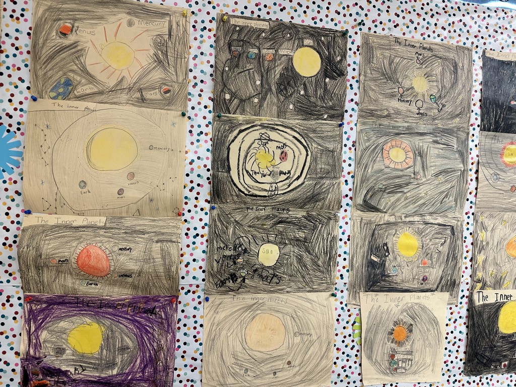 🌌 Crockett Elementary Spotlight!   Our amazing third graders just wrapped up their Bluebonnet unit, and they’ve been busy sharing all the incredible things they learned about the Universe. From stars to galaxies, their curiosity is truly out of this world! 🚀✨  We love seeing their excitement for learning grow brighter every day.