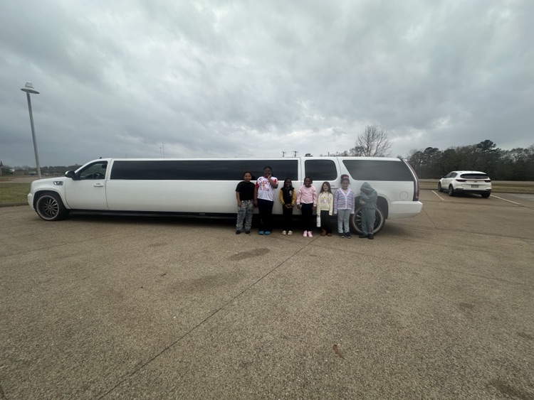 These students sold over the goal for the fall fundraiser and had their limo reward today.