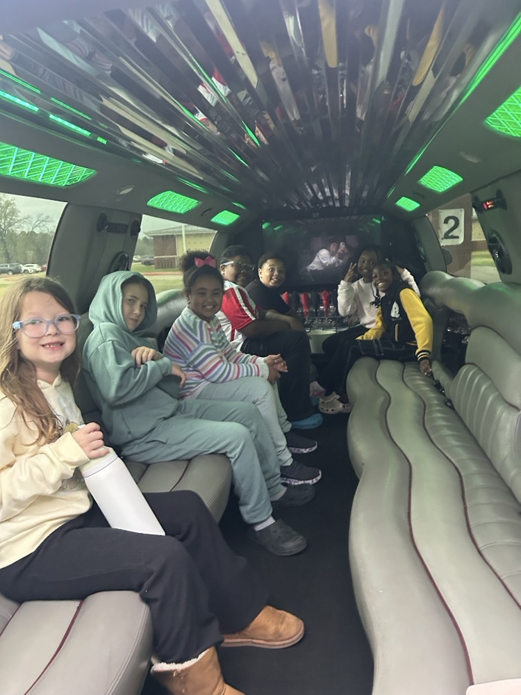 These students sold over the goal for the fall fundraiser and had their limo reward today.