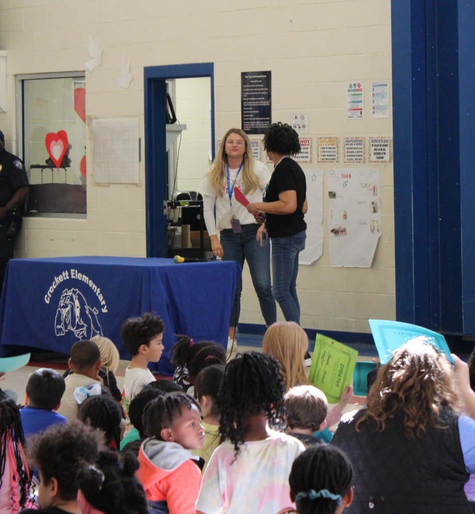 🎉 Crockett Elementary lit up the day with its 2nd 9‑Weeks Award Assembly!   Huge cheers to all the amazing students who earned awards—your hard work, bright spirits, and dedication truly shine. Keep reaching, keep growing, and keep making magic happen. ✨