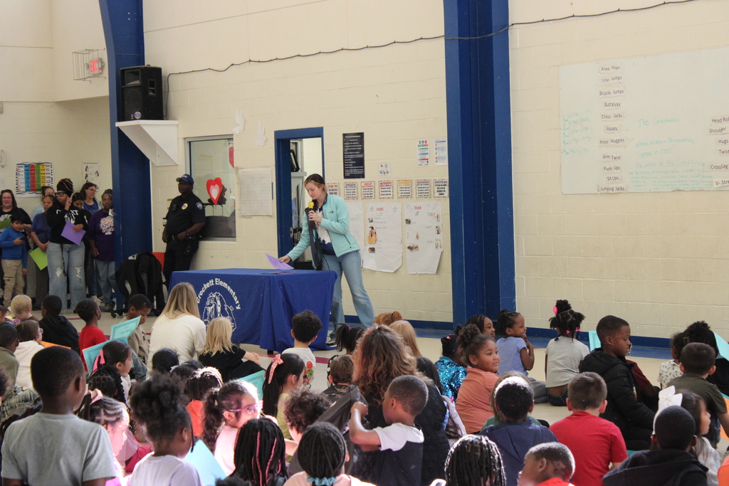 🎉 Crockett Elementary lit up the day with its 2nd 9‑Weeks Award Assembly!   Huge cheers to all the amazing students who earned awards—your hard work, bright spirits, and dedication truly shine. Keep reaching, keep growing, and keep making magic happen. ✨