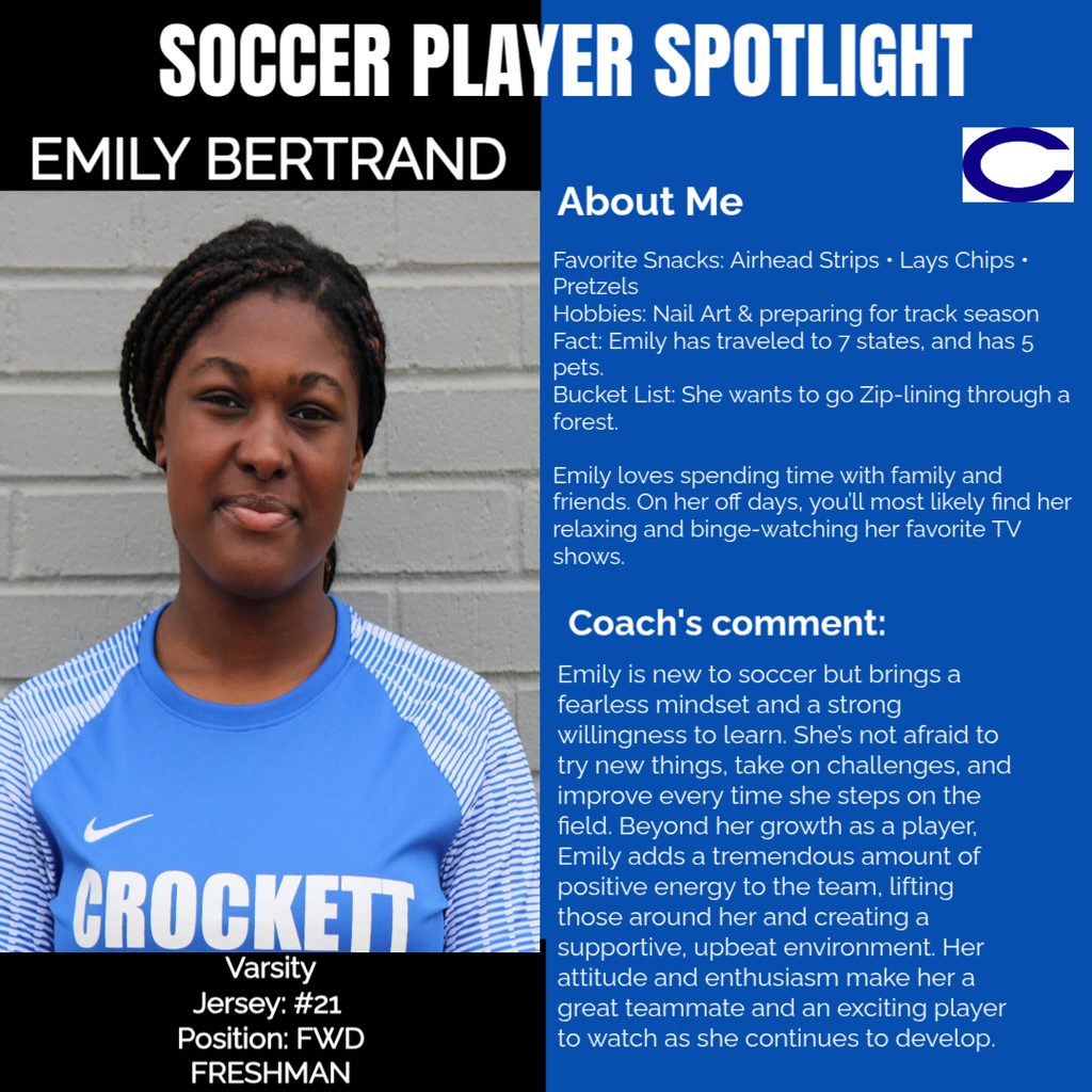Crockett High School Soccer Player Spotlights