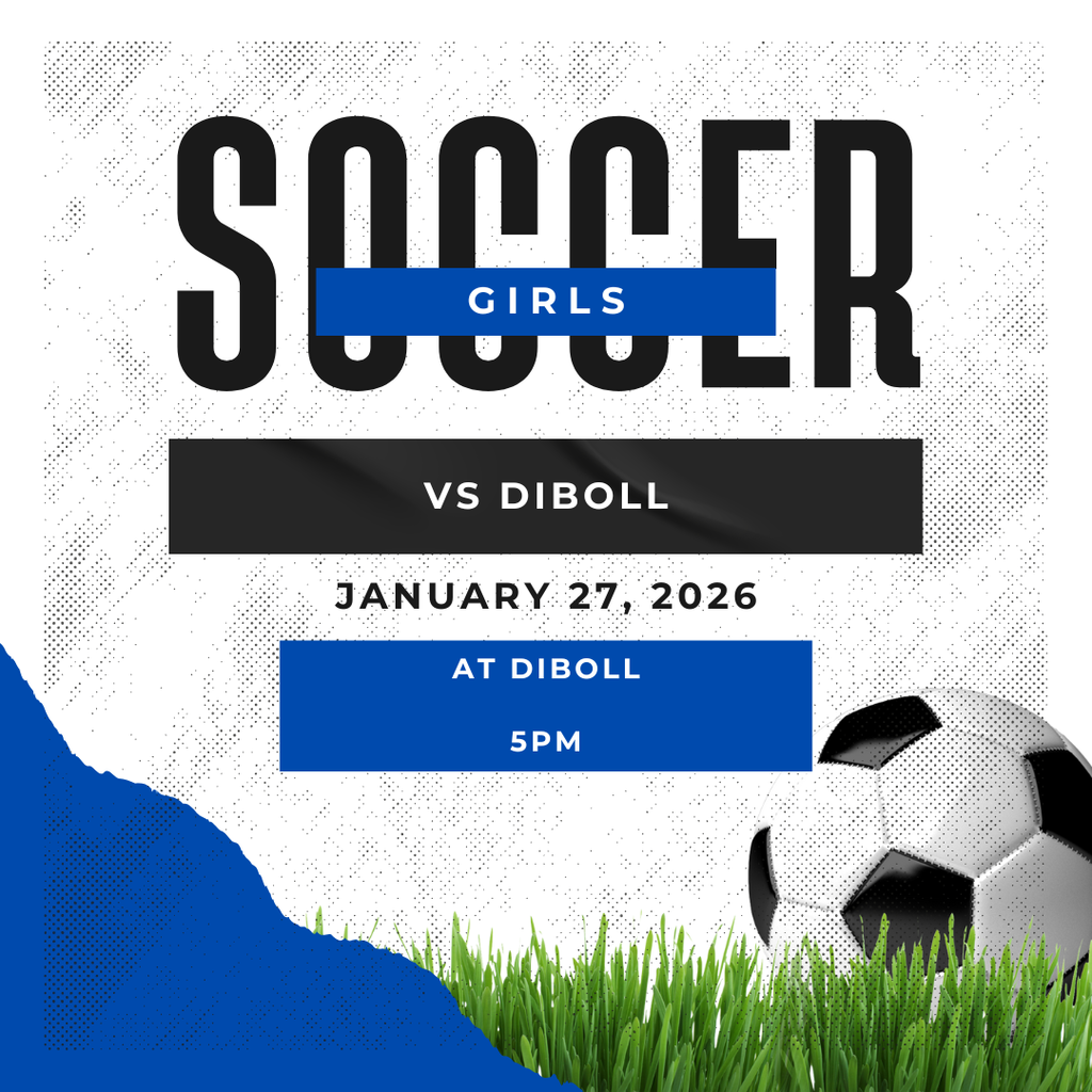 ⚽️ Crockett Soccer Game Day Alert! ⚽️ Come out and support the Crockett Boys & Girls Soccer teams as they take on Diboll on January 27, 2026 at Diboll High School!  Girls Kickoff: 5:00 PM  Boys Kickoff: 6:30 PM  Let’s pack the stands and cheer on our Bulldogs! 💙🐾