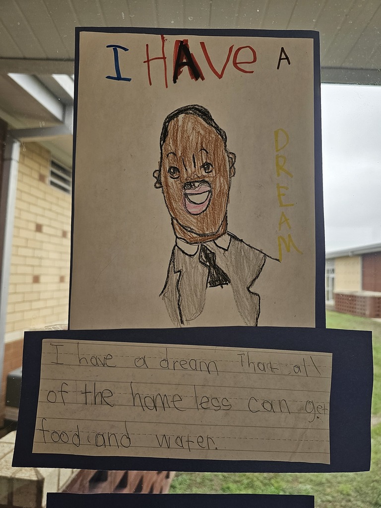 The first graders at Crockett Elementary have spent the week learning about the life and legacy of Dr. Martin Luther King Jr. Inspired by his dream, they decided to imagine their own ways to make the world a kinder, brighter place. Here are some of our dreams — straight from the hearts of 1st graders who believe change begins with them. 💛✨
