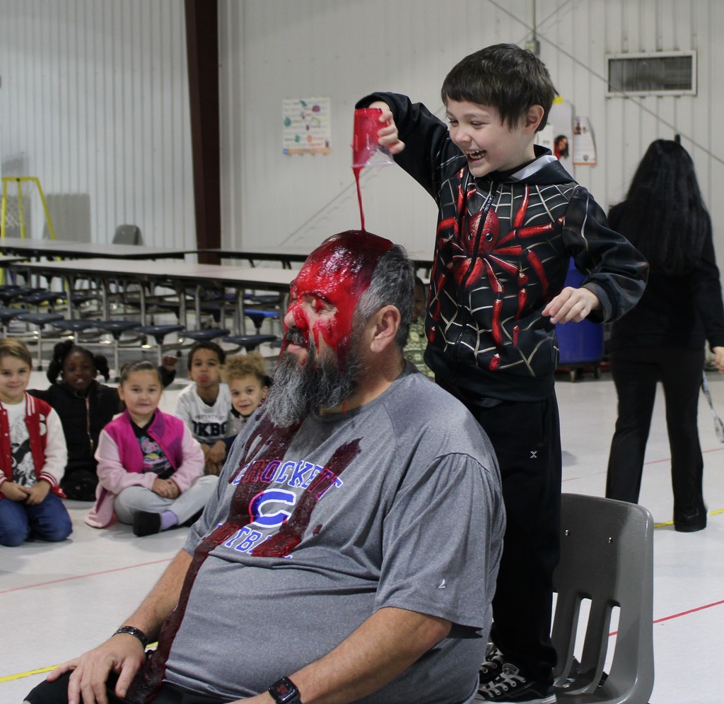 🎉 Slime Time at Crockett Early Childhood! 🎉  On January 29, 2026, five amazing students earned the chance to slime Coach Lane after reaching our Heart Challenge goal of raising $50 or more each!  A huge congratulations to: ✨ Canon Elem (Pre-K) ✨ Katherine Driskell (Kindergarten) ✨ Eli Baxter (Kindergarten) ✨ Roland Lambright (Kindergarten) ✨ Elijah Tapia (Kindergarten)  These students worked hard, showed big hearts, and helped support an important cause. We are incredibly proud of their dedication and generosity toward the Heart Challenge. ❤️