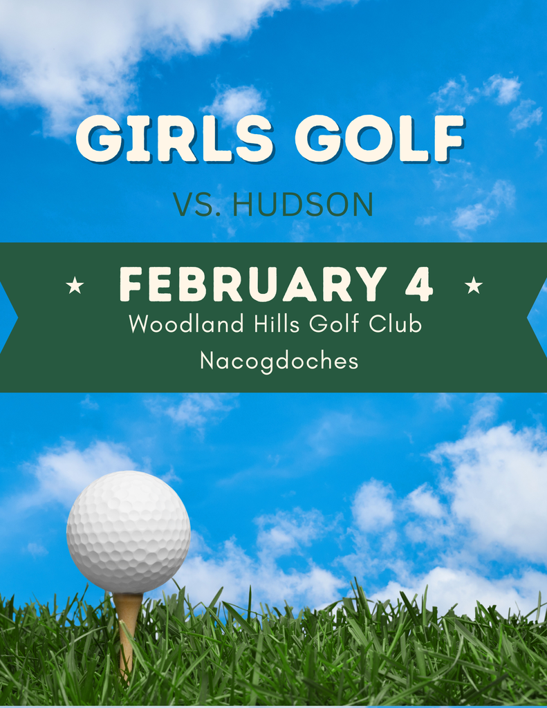 Crockett Girls Golf is back on the course on February 4, 2026, as they take on Hudson at Woodland Hills Golf Club. Wishing our Lady Bulldogs a focused, confident round — go out there and swing strong for Crockett.