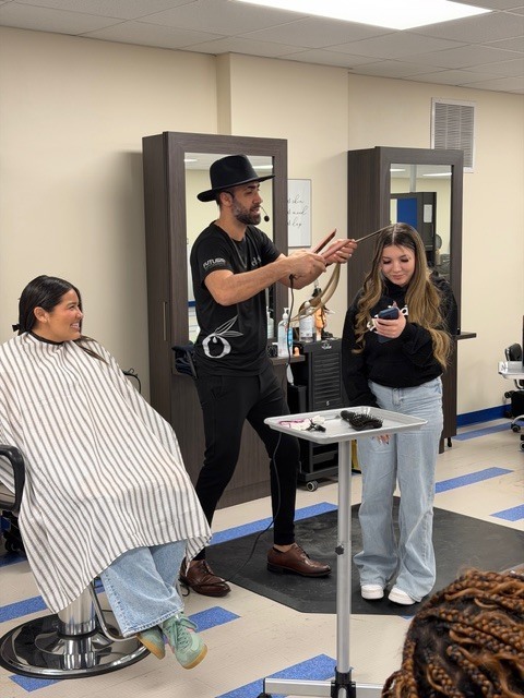 Crockett Cosmetology students spent the day sharpening their skills with the Future Professionals during a hands‑on certificate class in the Cliove Keratin Treatment. Proud of their dedication and excited to see them continue to grow in their craft! ✨💇‍♀️