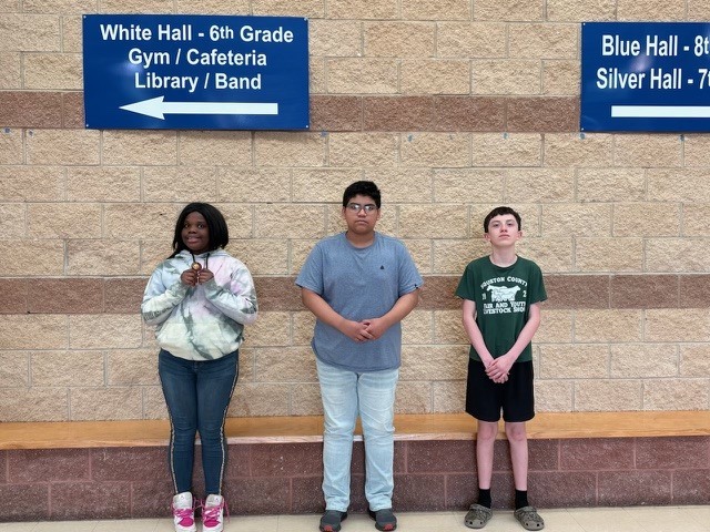 Crockett Jr. High 8th Grade Honor Roll and Perfect Attendance 