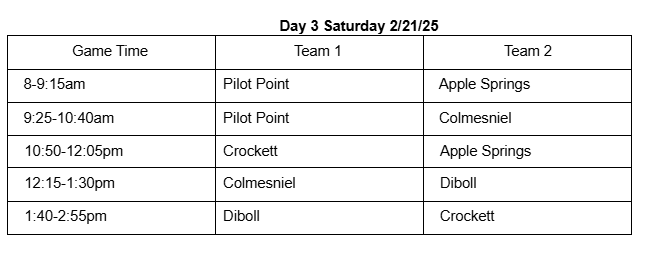 Crockett Softball will be participating in the Nacogdoches Tournament February 19–21, 2026. We wish our Lady Bulldogs the best of luck! 🥎💙