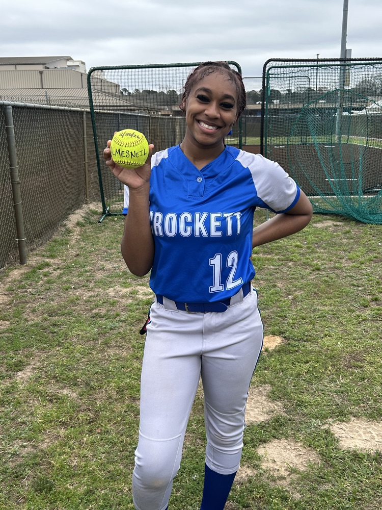 Akeelah Whitting hit her first home run today, 2/20/26 against Colmesneil.