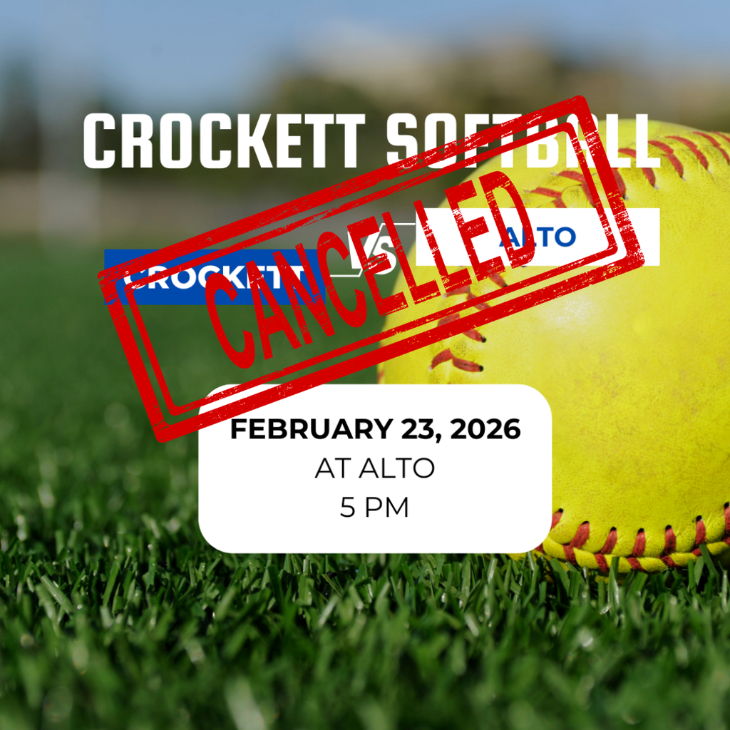 Softball game cancelled for today 2/23/26