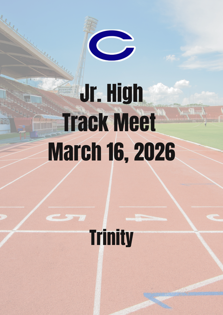 Crockett Jr. High Track will be participating in the Trinity Relays on March 16, 2026, in Trinity. Wishing our athletes a strong showing as they compete and represent CJH.