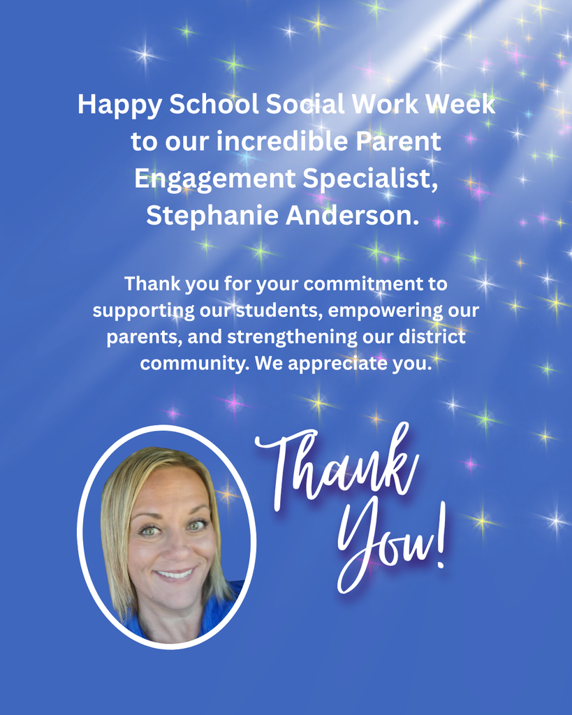 Celebrating School Social Work Week by honoring our incredible Parent Engagement Specialist. Thank you for your commitment to supporting our students, empowering our parents, and strengthening our district community. We appreciate you.