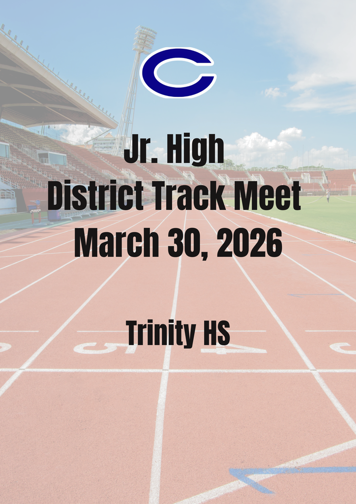 🏃♂️💨 Crockett Jr. High Track is headed to District! Our athletes will be competing at the District Meet hosted at Trinity High School on March 30, 2026. Let’s cheer them on as they race, jump, and throw their way to victory. Go Bulldogs!