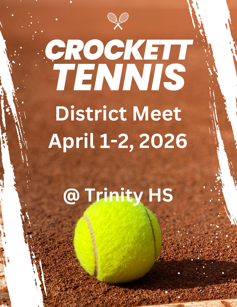 🎾 Bulldog Tennis is headed to District! Our athletes will compete in the District Match at Trinity High School on April 1–2, 2026. Let’s wish them focus, strength, and a great showing. Go Bulldogs!