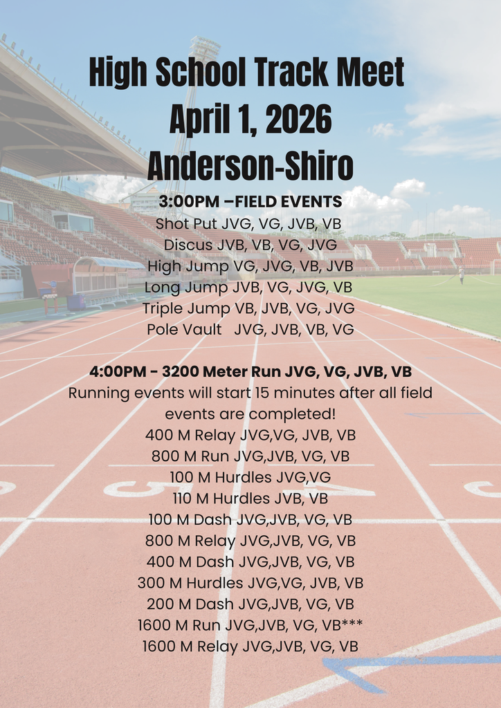 🏃♀️🏃♂️ Crockett High School Track is on the move! Our Bulldogs will be competing at Anderson-Shiro on April 1, 2026. Wishing all our athletes strength, speed, and a standout performance. Go Bulldogs!