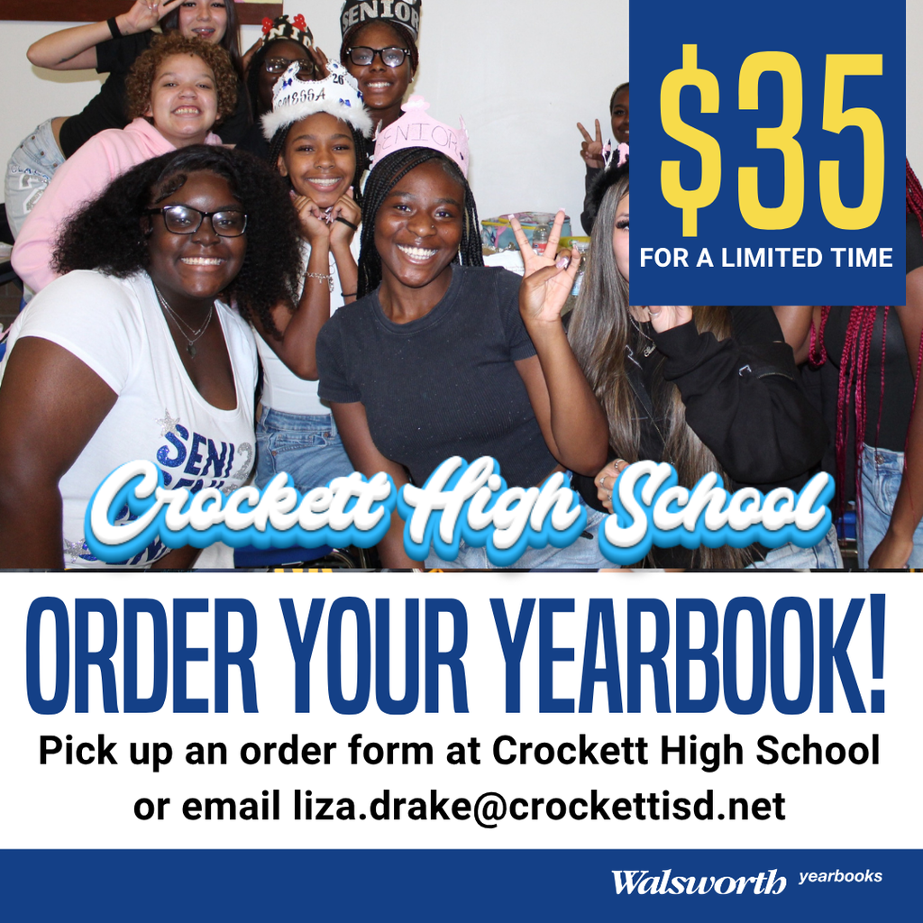 📘 Yearbooks Are On Sale Now!  Don’t miss your chance to grab this year’s memories for just $35!  Order forms are available in the High School front office or in Mrs. Clark’s room (200).  ⏳ Prices increase May 1st, so be sure to order early!  🎓 Seniors — full-page ads are available to celebrate your senior year and leave your mark in the book.  Secure your copy before it’s too late!