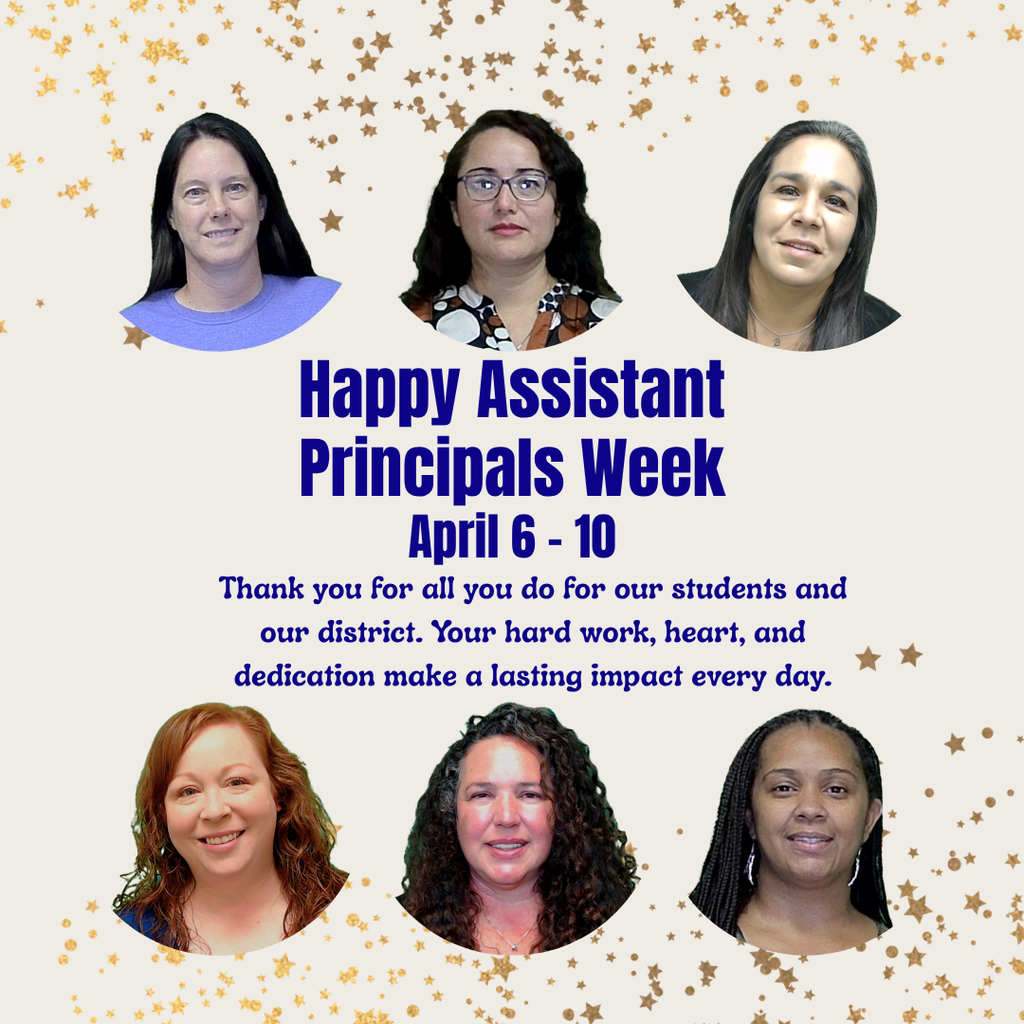 Happy Assistant Principal Week💙  Thank you for all you do for our students and our district. Your hard work, heart, and dedication make a lasting impact every day.