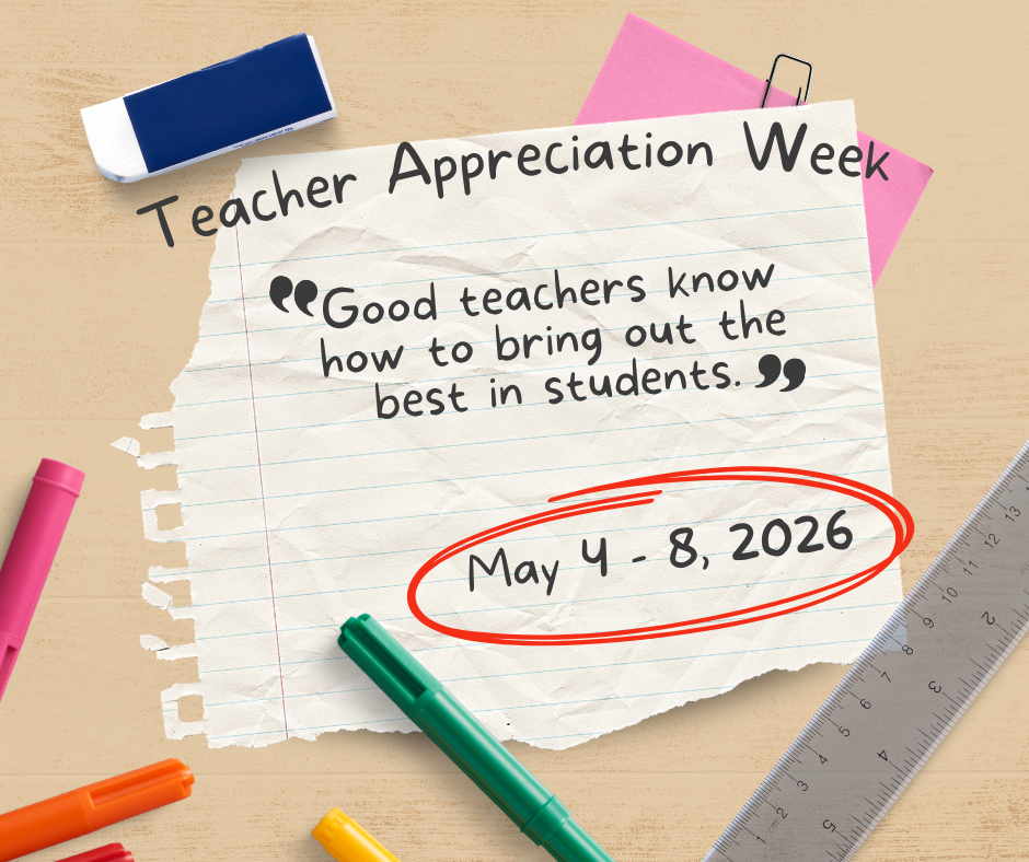 🍎 Happy Teacher Appreciation Week to all our fabulous teachers!   Crockett ISD is grateful for everything you do for our students each and every day. Your dedication, passion, and commitment make a lasting impact, and we appreciate you more than words can express.