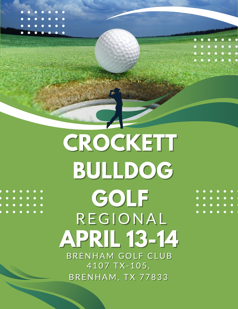 ⛳ Crockett Golf members Susana Thompson and Tristin Davenport are off to Regionals on April 13 at Brenham Golf Club. We’re proud of their hard work and cheering them on every step of the way.