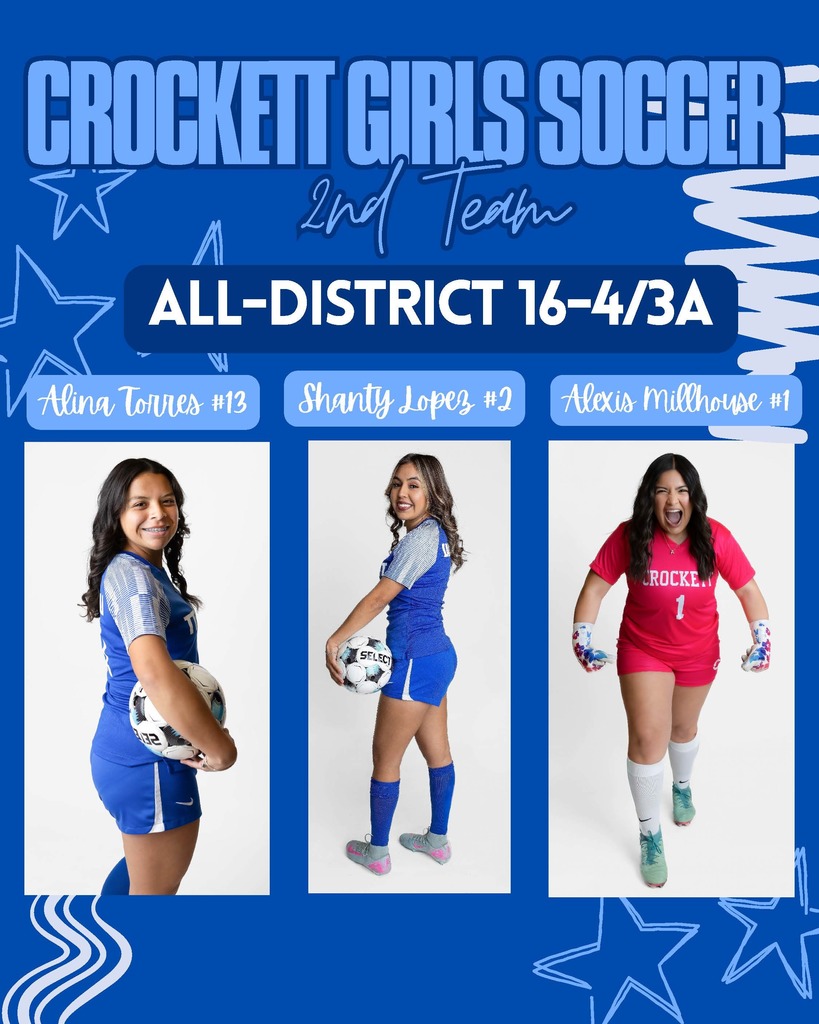 Crockett High School is shining bright today — huge shoutout to our Girls Soccer Superlatives! ⚽️🔥 Your hard work, hustle, and heart put you at the top of the game. So proud of every one of you. 