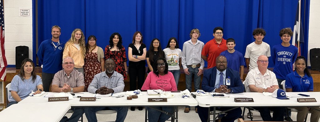 Congratulations to all our students who were recognized by the Crockett ISD Board at last night’s meeting. Your hard work, leadership, and dedication continue to make us proud.